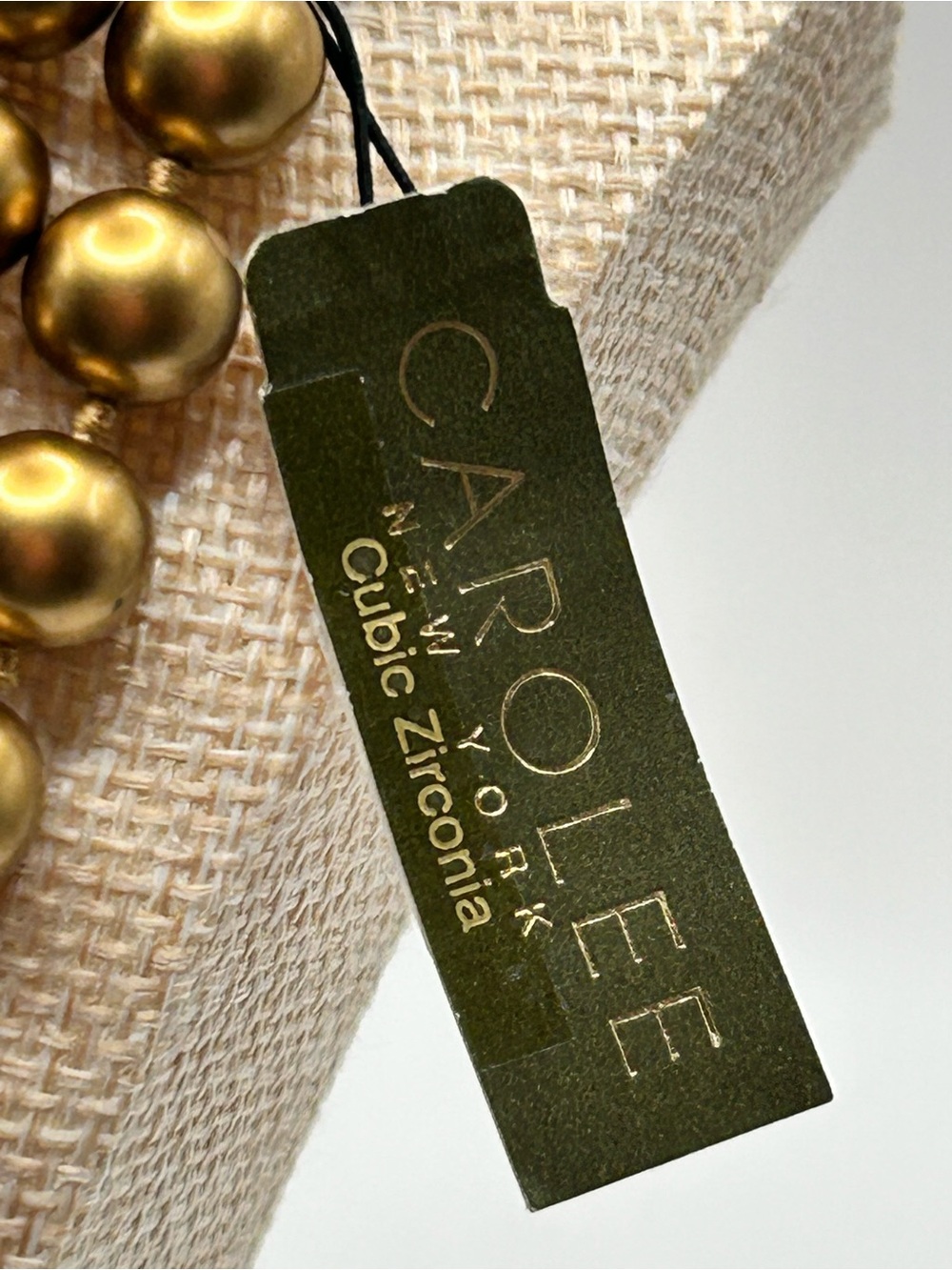 Carolee Vintage Triple-Strand Glass Beaded Necklace with Decorative Cluster - Picture 6 of 7